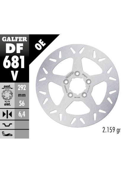 BRAKE DISC FIXED ROUND