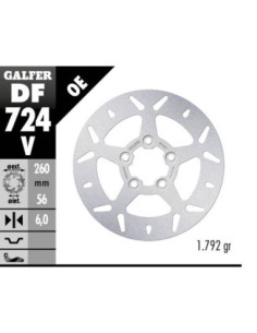 BRAKE DISC FIXED ROUND