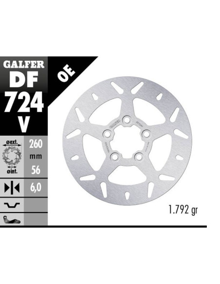 BRAKE DISC FIXED ROUND