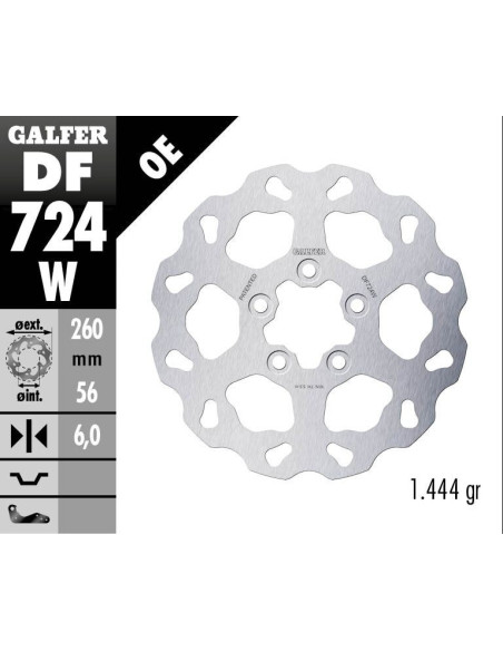 BRAKE DISC FIXED WAVE