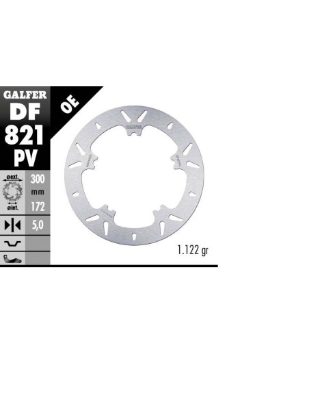 BRAKE DISC FIXED ROUND