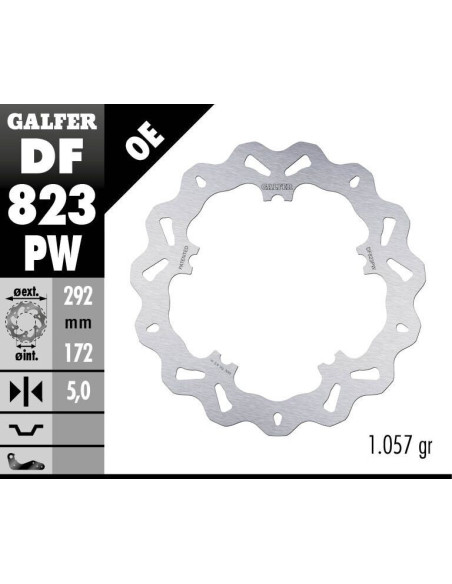 BRAKE DISC FIXED WAVE