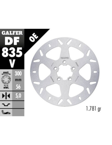 BRAKE DISC FIXED ROUND