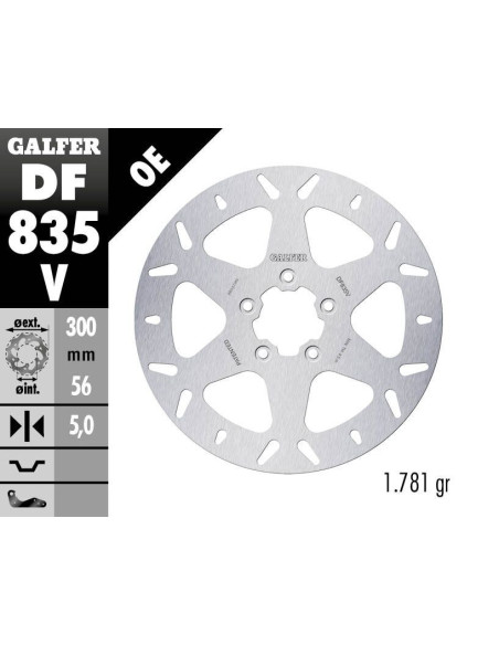 BRAKE DISC FIXED ROUND