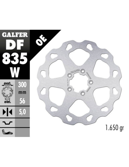 BRAKE DISC FIXED WAVE