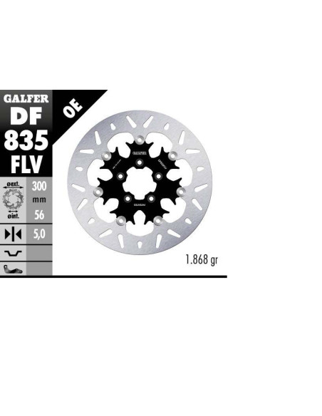BRAKE DISC FLOAT ROUND