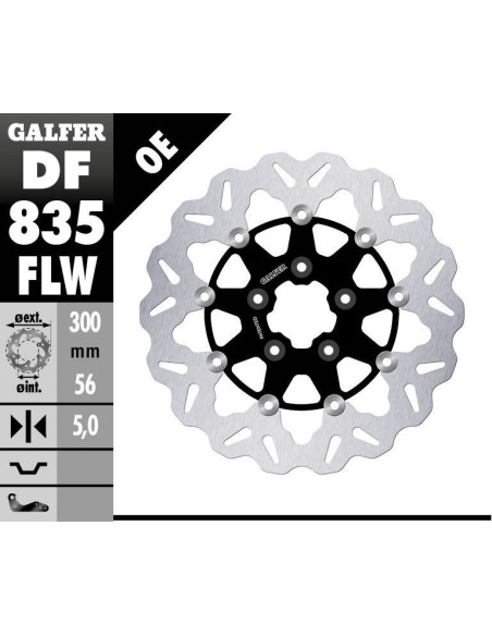 BRAKE DISC FLOAT WAVE