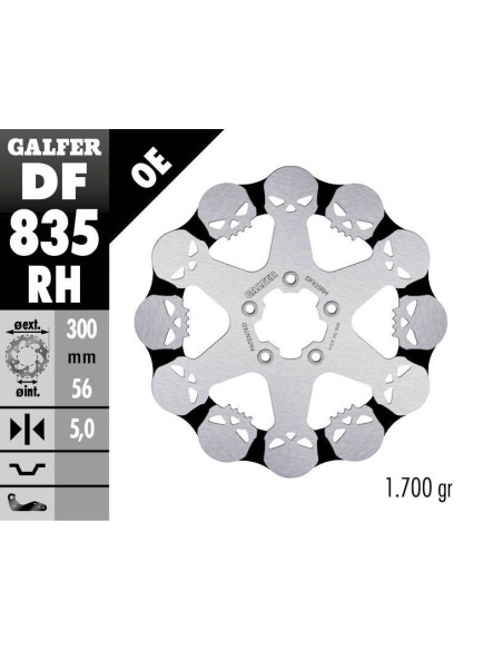 BRAKE DISC FIXED SKULL