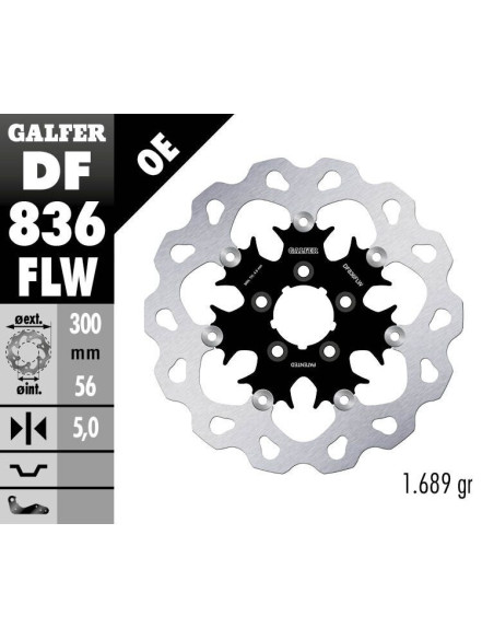 BRAKE DISC FLOAT WAVE