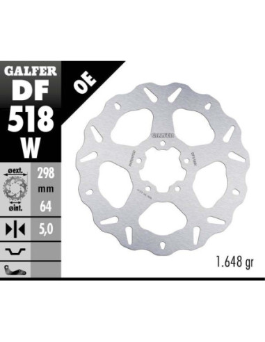 BRAKE DISC FIXED WAVE