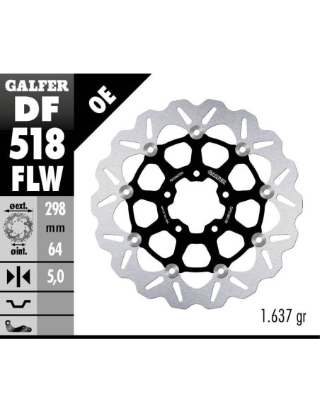 BRAKE DISC FLOAT WAVE