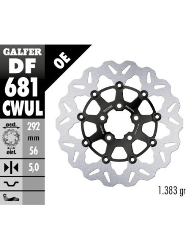 BRAKE DISC FLOAT WAVE BLACK BR