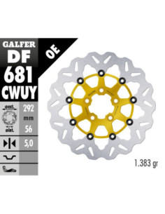 BRAKE DISC FLOAT WAVE GOLD