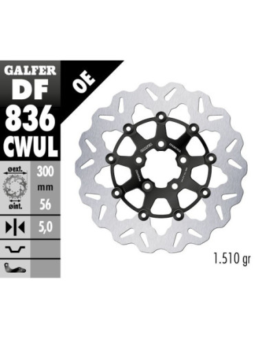 BRAKE DISC FLOAT WAVE BLACK BR