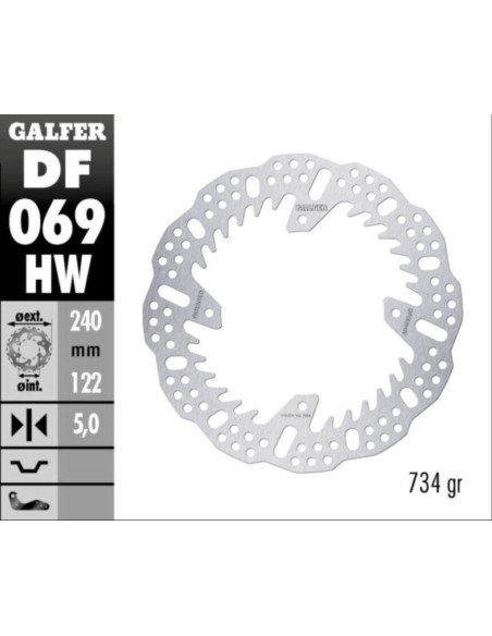 BRAKE DISC FIXED SHARK REAR