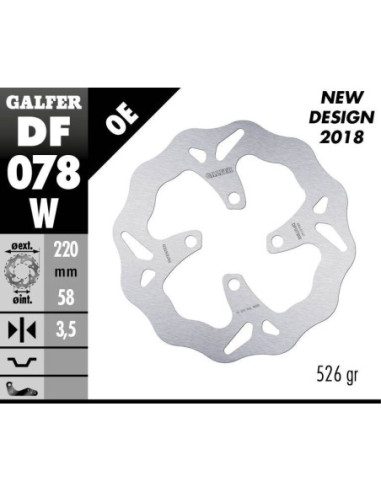 BRAKE DISC WAVE FIXED