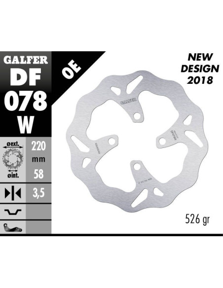 BRAKE DISC WAVE FIXED