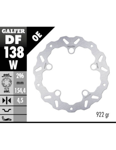 BRAKE DISC WAVE FIXED