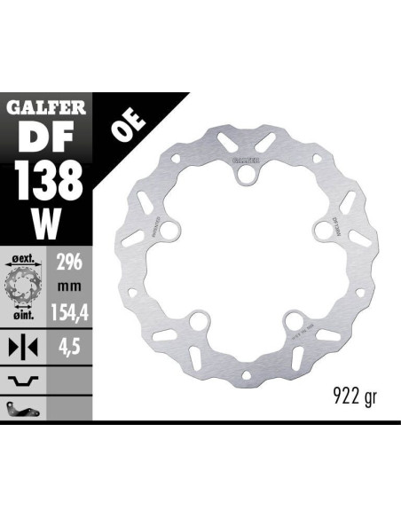 BRAKE DISC WAVE FIXED