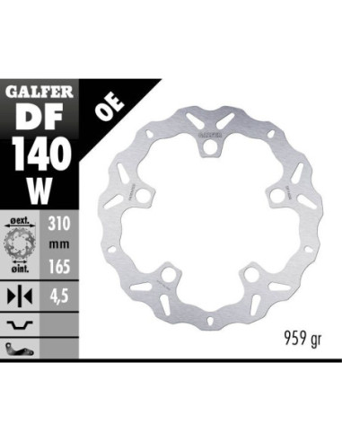 BRAKE DISC WAVE FIXED