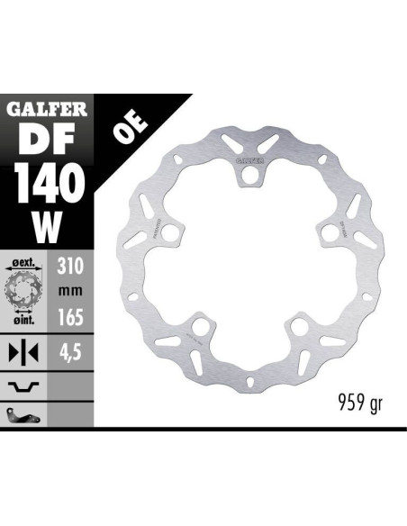 BRAKE DISC WAVE FIXED