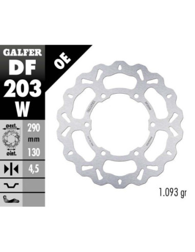 BRAKE DISC WAVE FIXED
