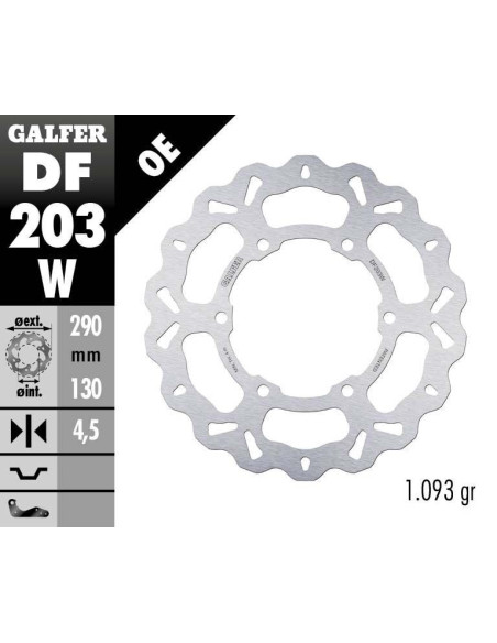 BRAKE DISC WAVE FIXED