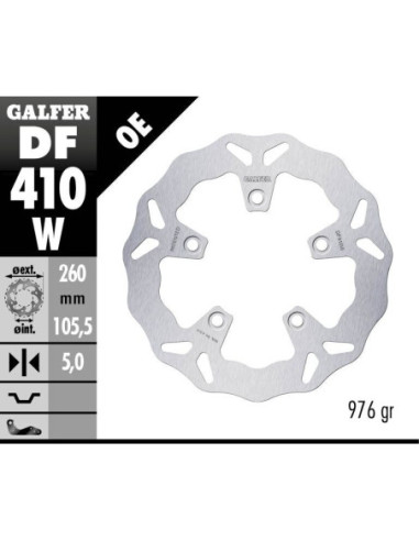 BRAKE DISC WAVE FIXED
