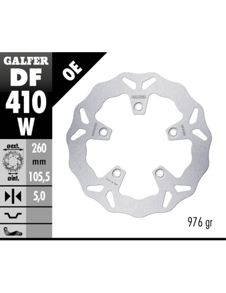 BRAKE DISC WAVE FIXED