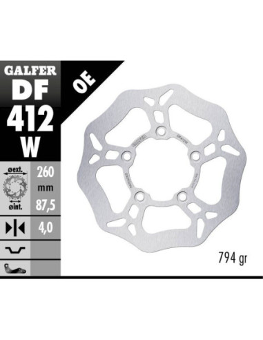 BRAKE DISC WAVE FIXED