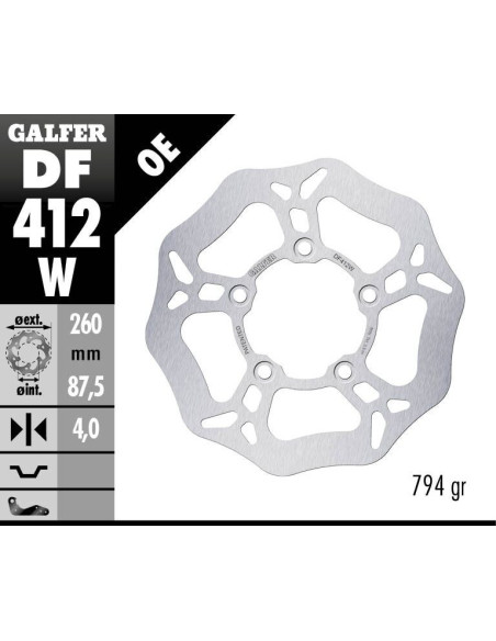 BRAKE DISC WAVE FIXED