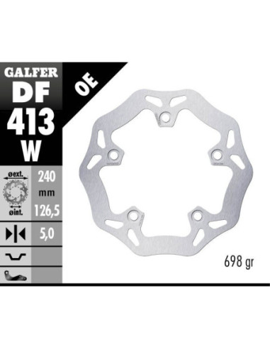 BRAKE DISC WAVE FIXED