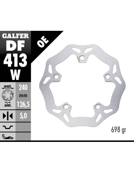 BRAKE DISC WAVE FIXED