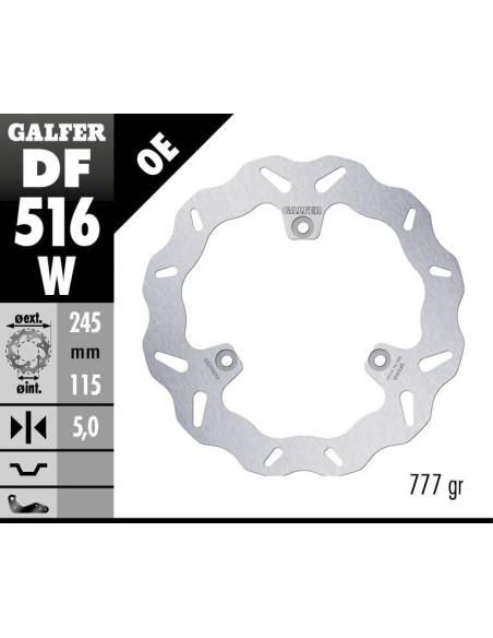BRAKE DISC WAVE FIXED