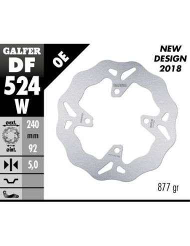 BRAKE DISC WAVE FIXED