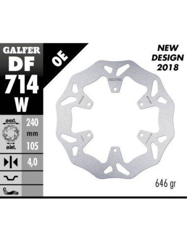 BRAKE DISC WAVE FIXED