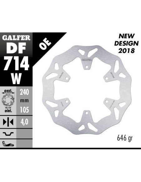 BRAKE DISC WAVE FIXED