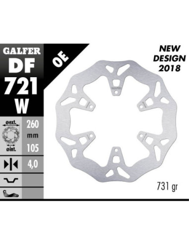 BRAKE DISC WAVE FIXED