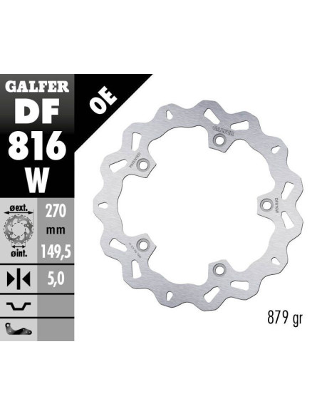 BRAKE DISC WAVE FIXED