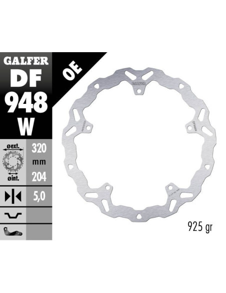 BRAKE DISC WAVE FIXED