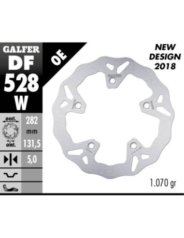 BRAKE DISC WAVE FIXED