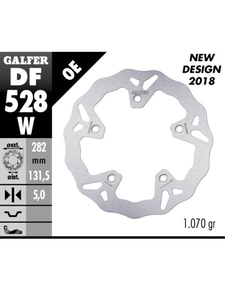 BRAKE DISC WAVE FIXED