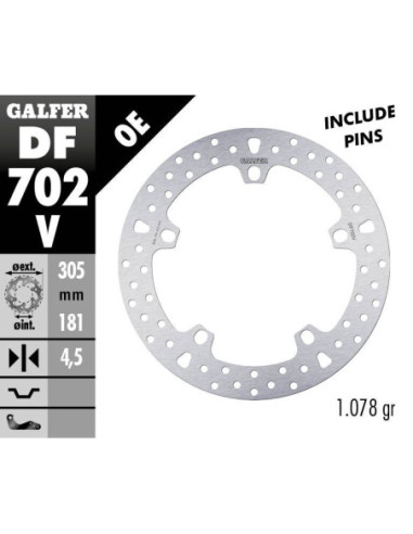 BRAKE DISC ROUND FIXED