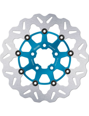 BRAKE DISC FLOAT WAVE BLUE