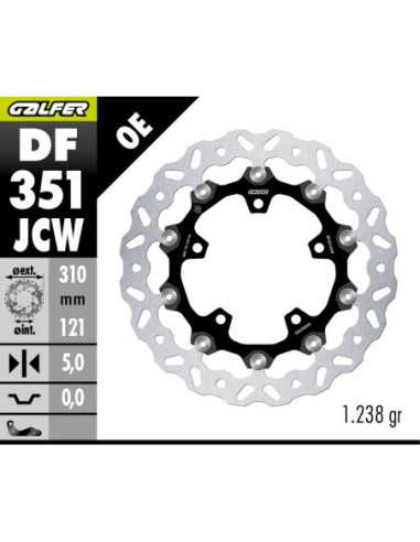 BRAKE DISC WAVE FLOATECH