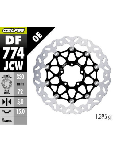 BRAKE DISC WAVE FLOATECH
