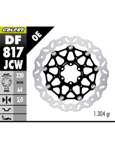 BRAKE DISC WAVE FLOATECH