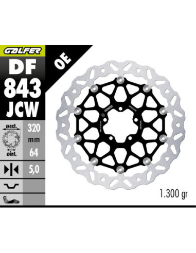 BRAKE DISC WAVE FLOATECH