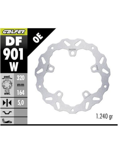 BRAKE DISC FIXED WAVE