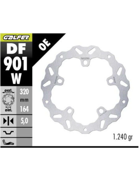 BRAKE DISC FIXED WAVE